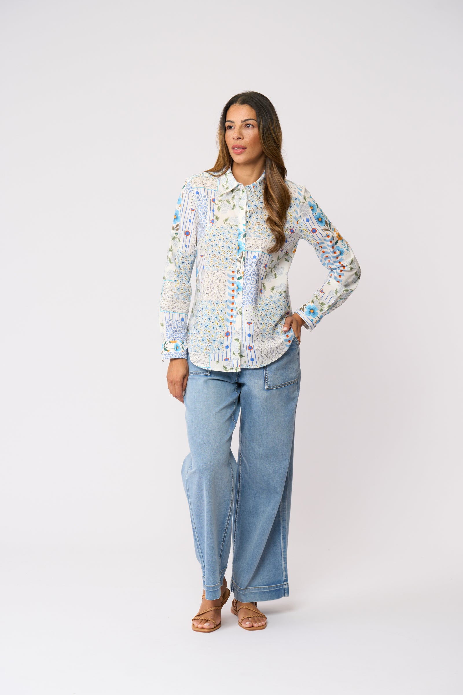 Foil All Class Shirt in Flower Patch
