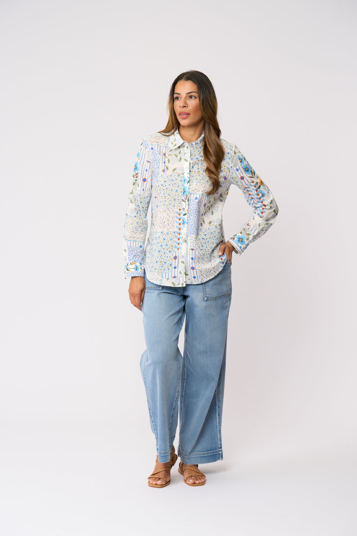 Foil Queenie Jean in Stone Wash