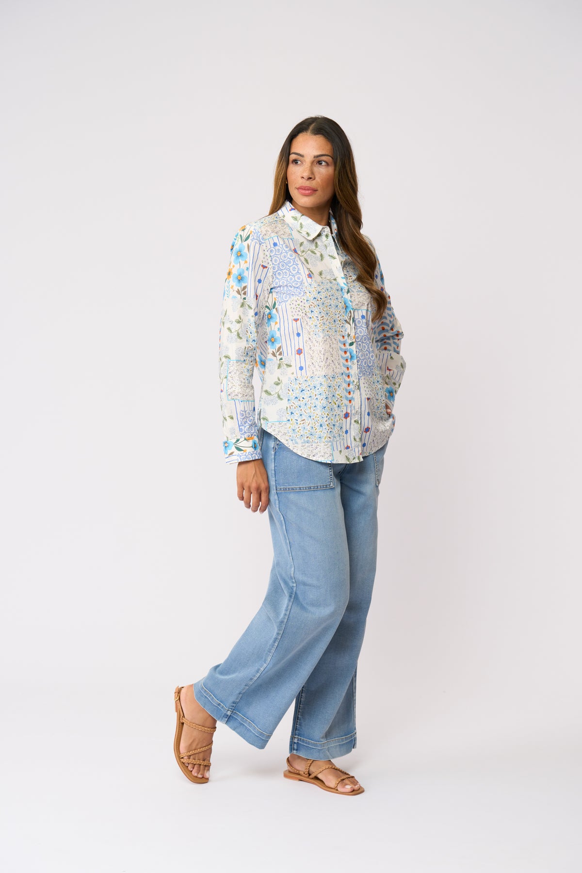 Foil All Class Shirt in Flower Patch
