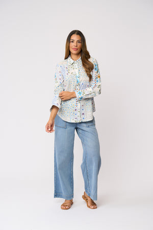 Foil All Class Shirt in Flower Patch