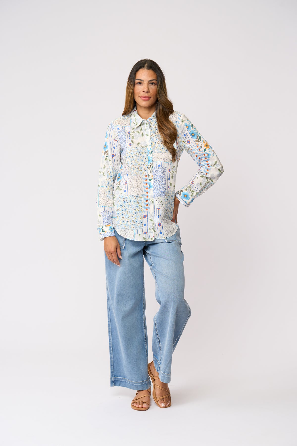 Foil Queenie Jean in Stone Wash