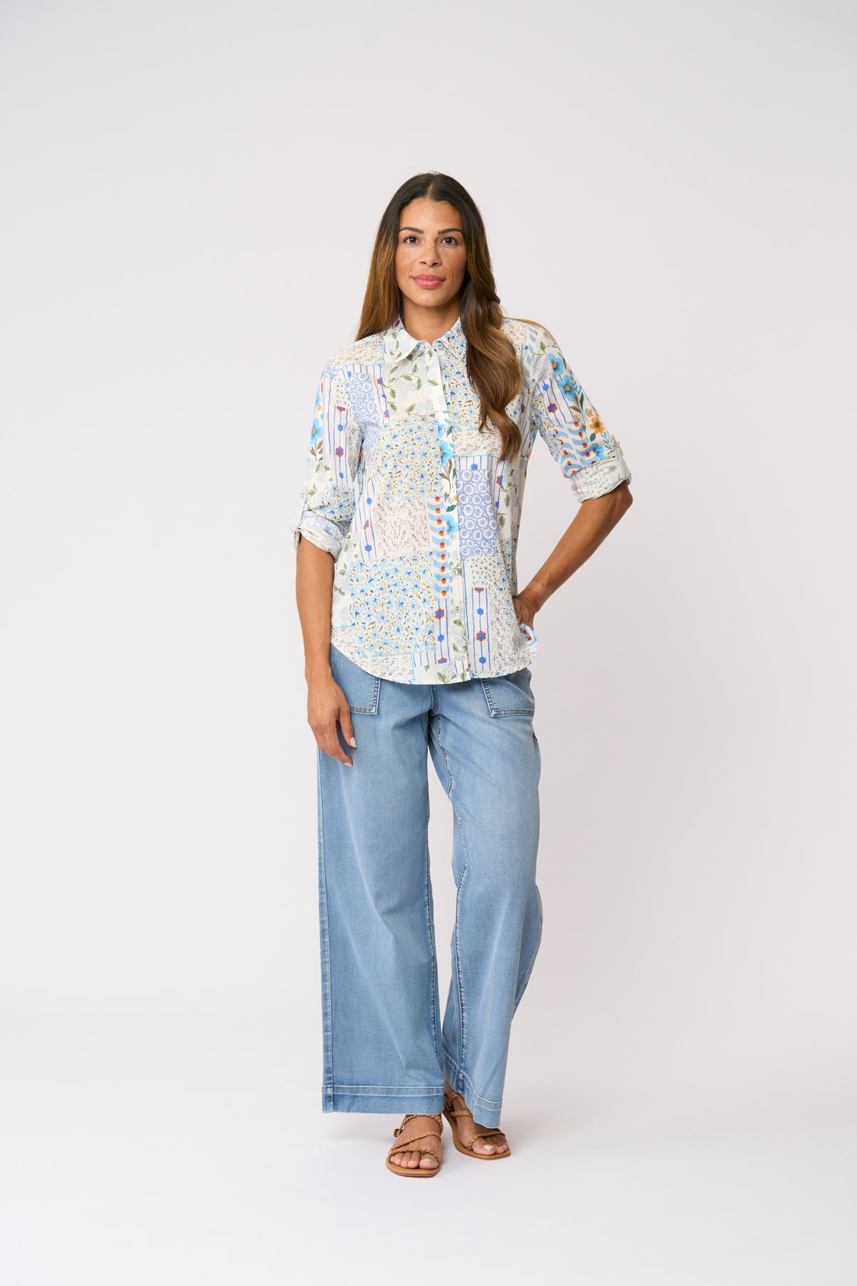 Foil All Class Shirt in Flower Patch