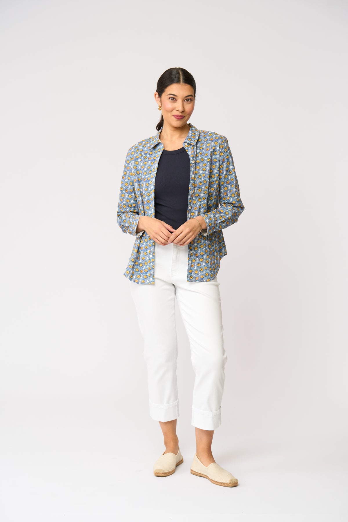 Foil All Class Shirt in Petals