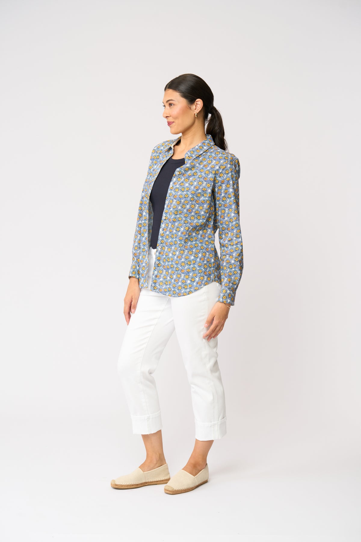 Foil All Class Shirt in Petals