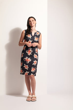 Foil Sun-Sational Dress in Flower Doodle