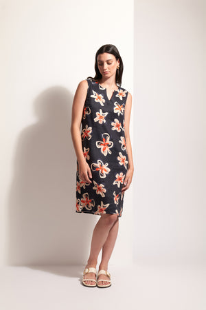 Foil Sun-Sational Dress in Flower Doodle