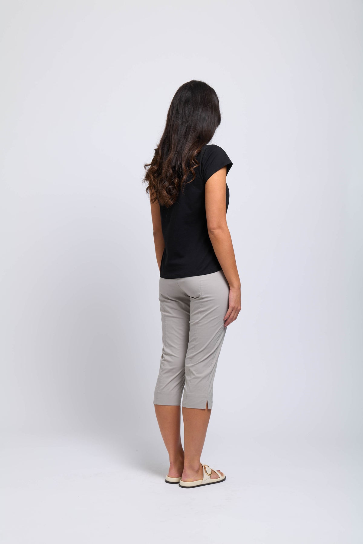 Foil Split ENZ Trapez Pant in Light Khaki