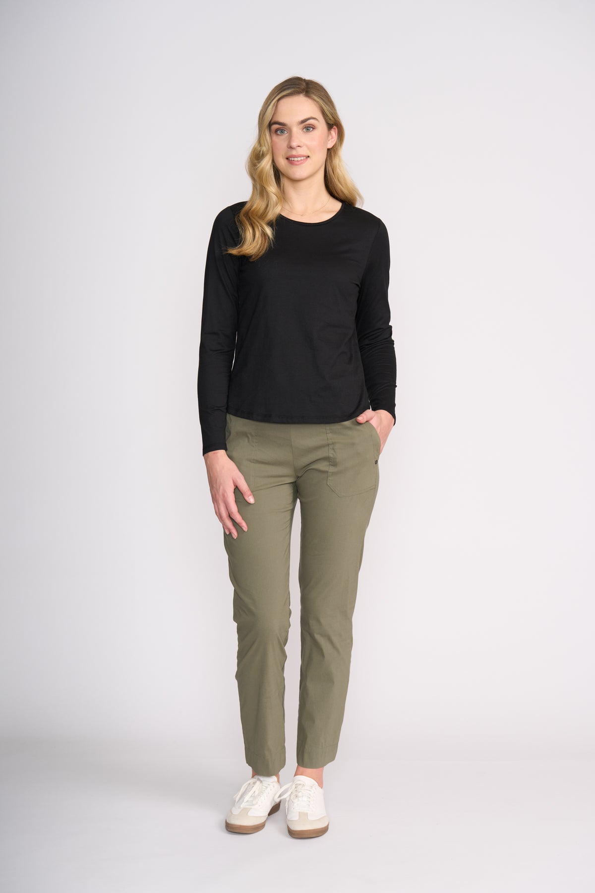 Foil Full Throttle Trapeze Pant in Sage Grey