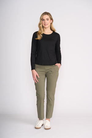 Foil Full Throttle Trapeze Pant in Sage Grey