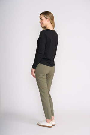 Foil Full Throttle Trapeze Pant in Sage Grey