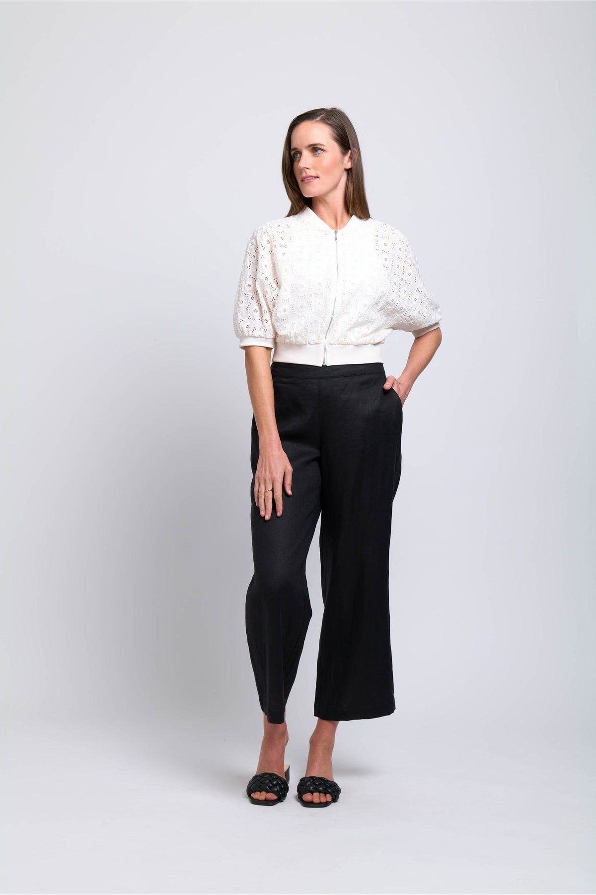 Foil Wide Variety Pant in Black