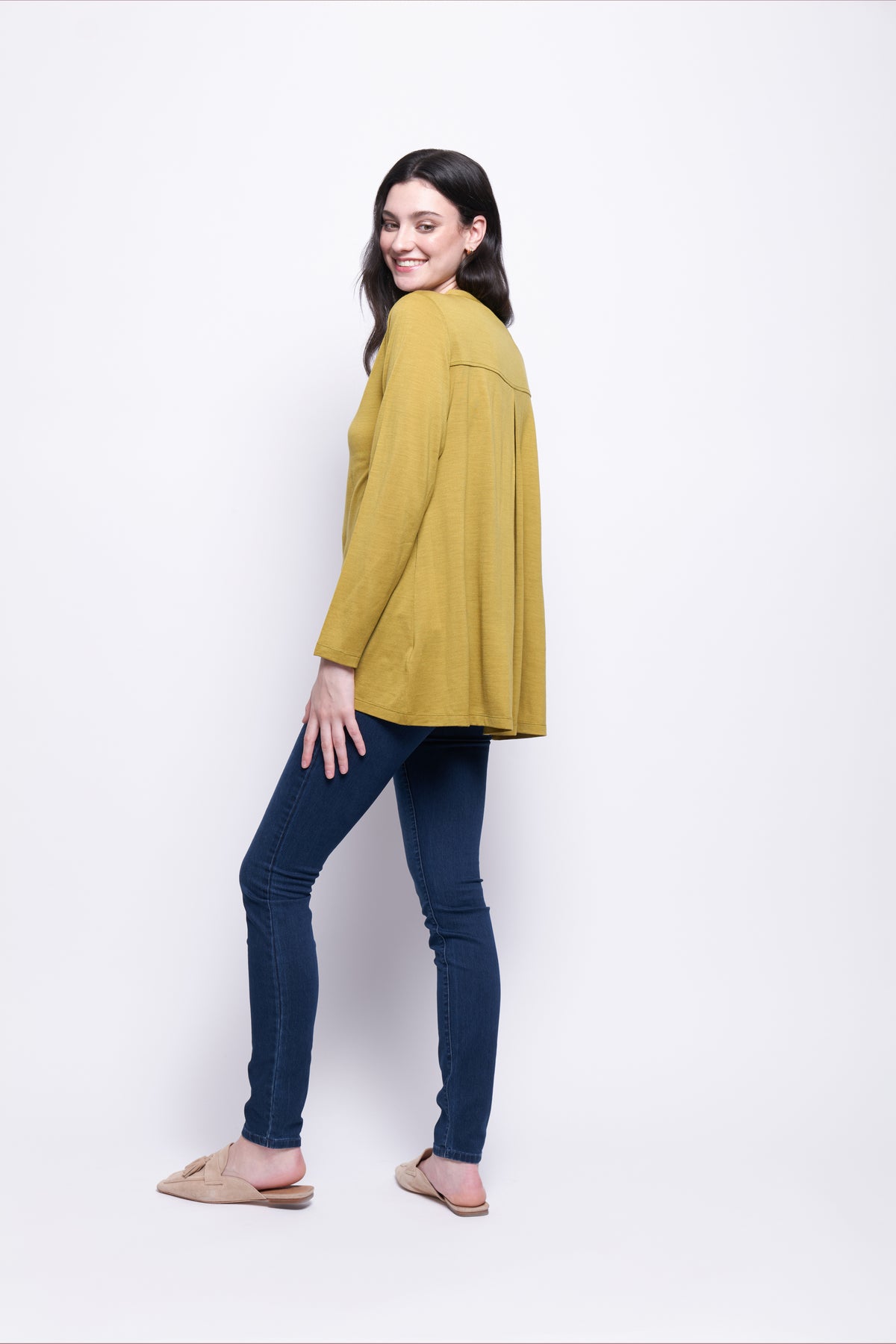 Foil Perfect Yarn Cardigan in Chartreuse