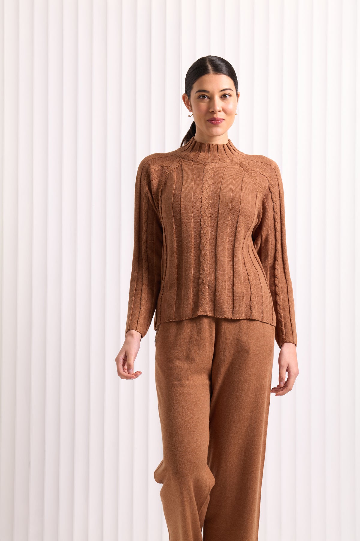 Foil Goddess Pant in Caramel