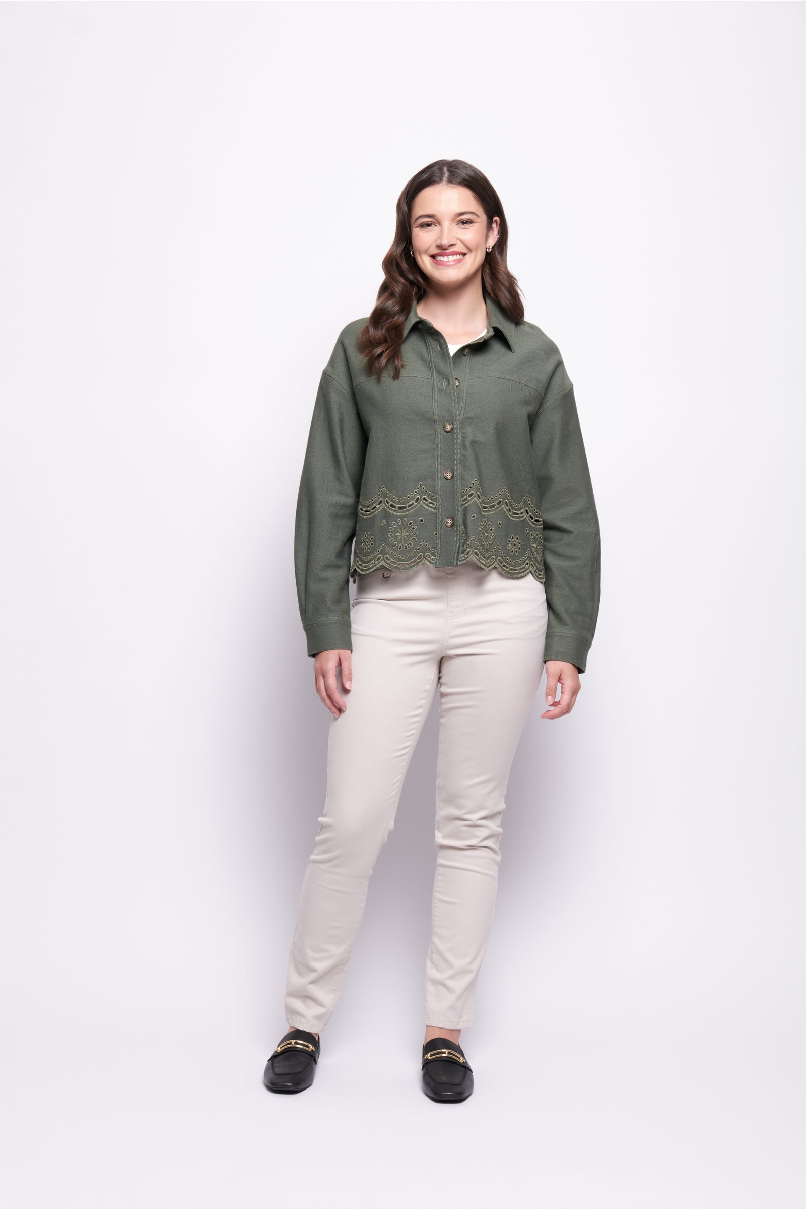 Foil Cutting Edge Jacket in Sage