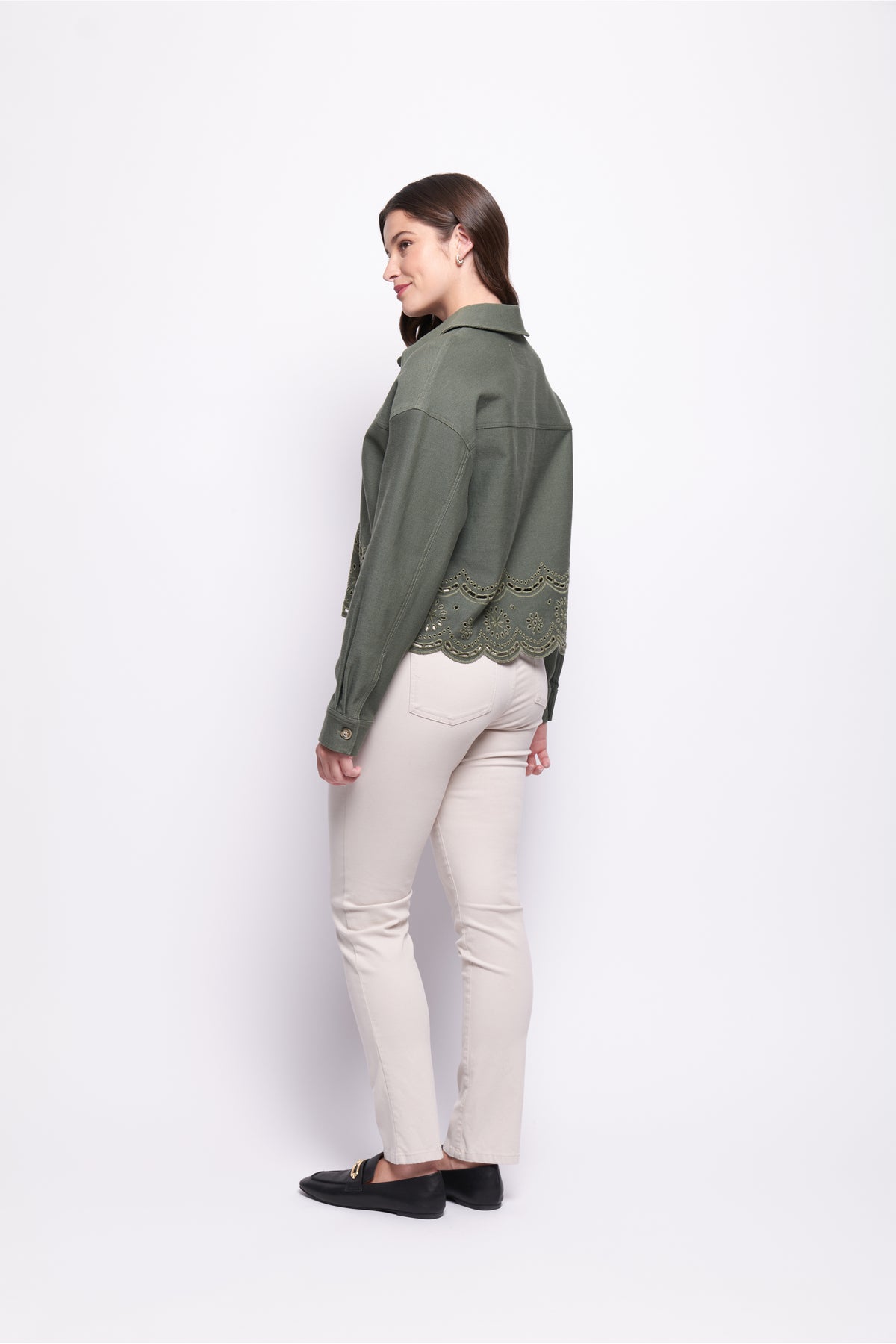 Foil Cutting Edge Jacket in Sage