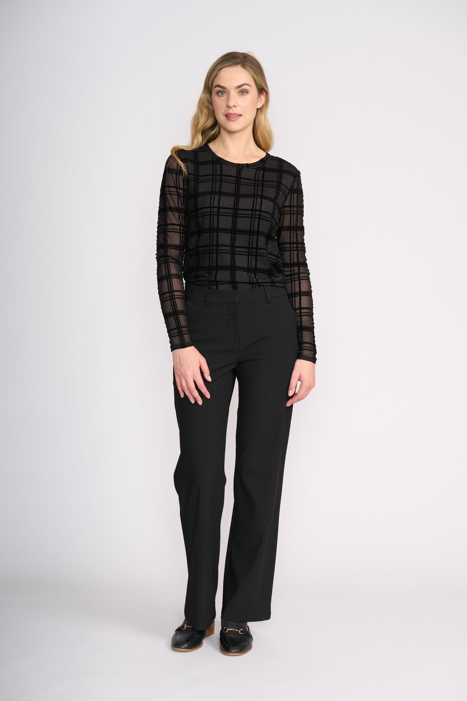 Foil Flock Yeah Crew in Black Check