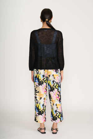 Foil Cover Story Cardi in Black