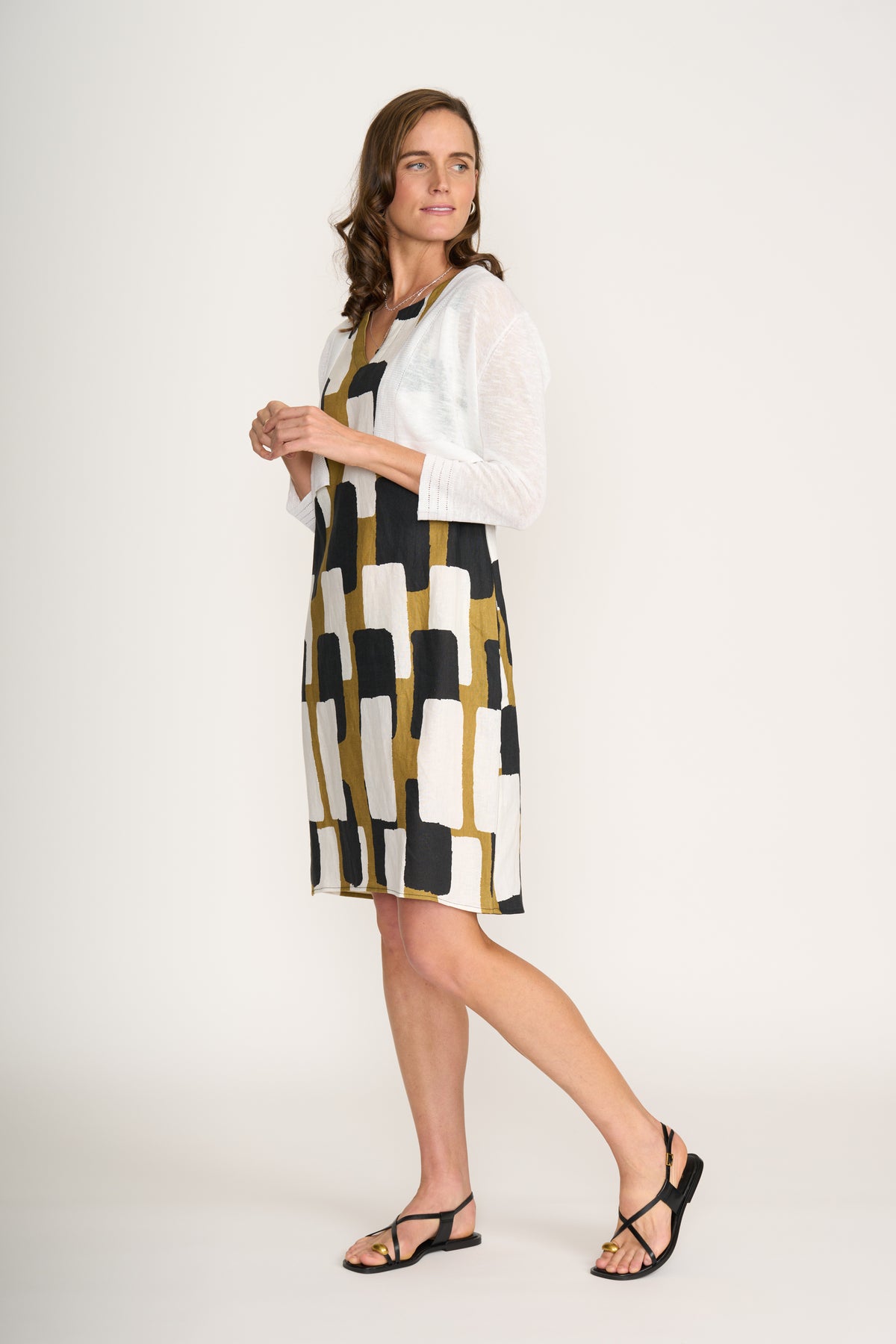 Foil Headliner Shrug in White