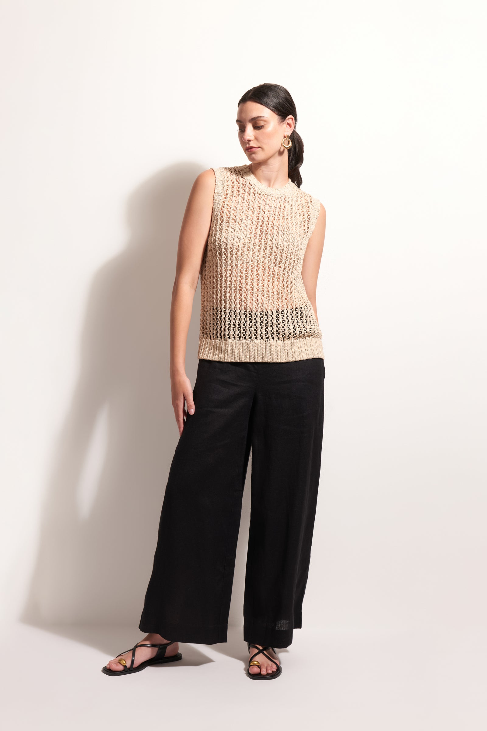 Foil Pull Together Pant in Black