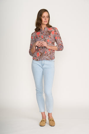 Foil Ultimate Crush 3/4 Sleeve Shirt in Java