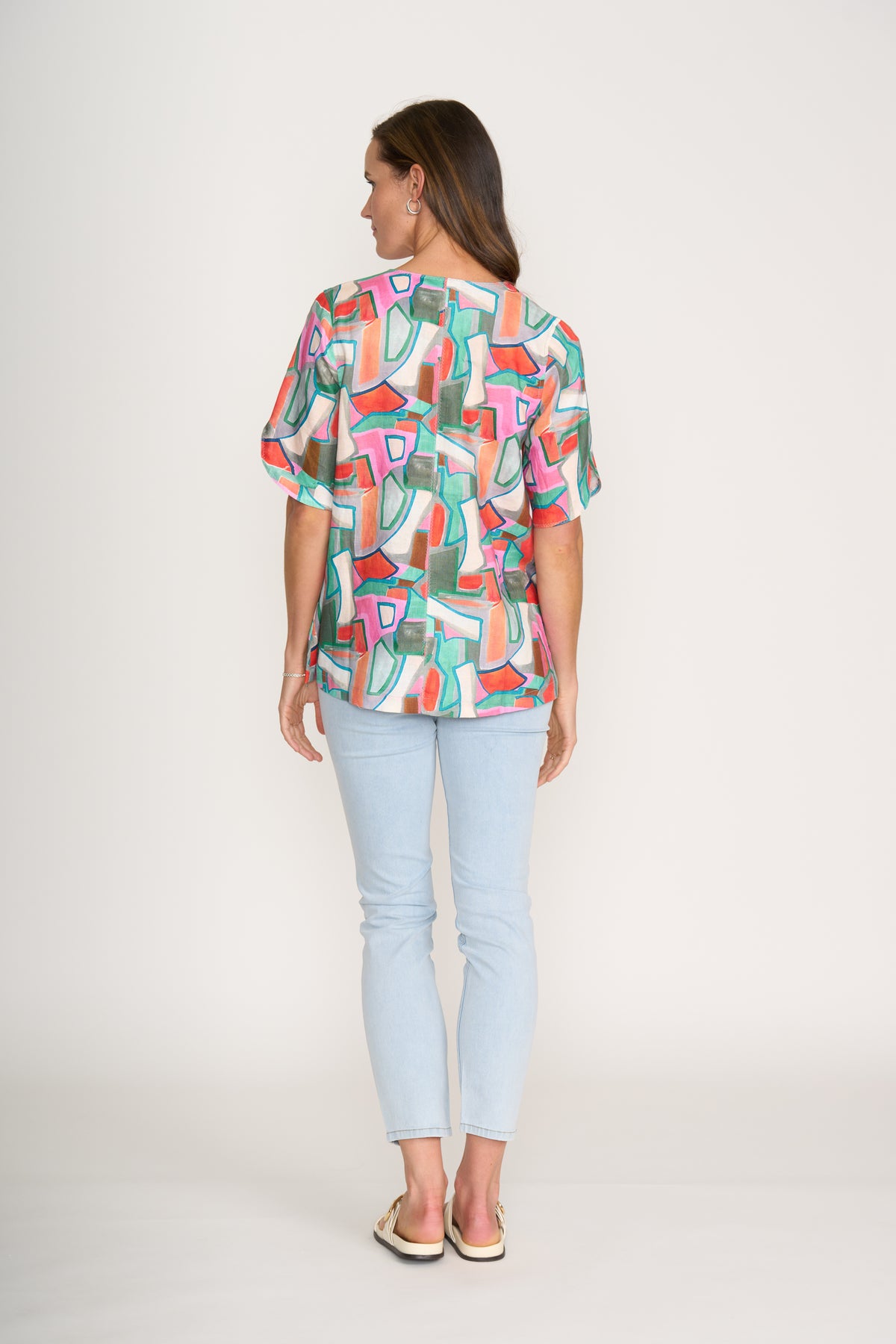 Foil Delightful Top in Colour Fusion