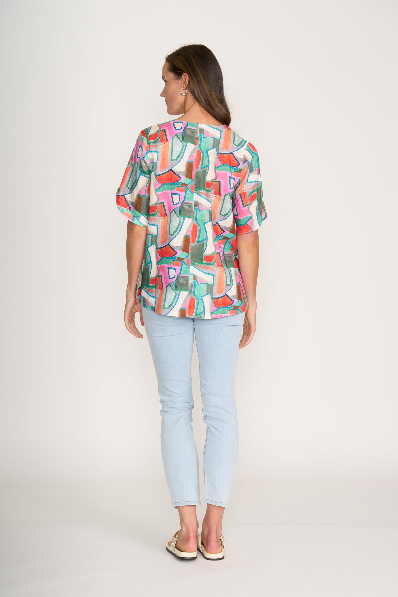 Foil Delightful Top in Colour Fusion