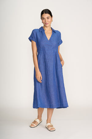 Foil Wrap Dreams Dress in Capri