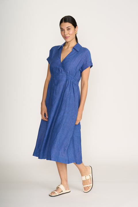 Foil Wrap Dreams Dress in Capri