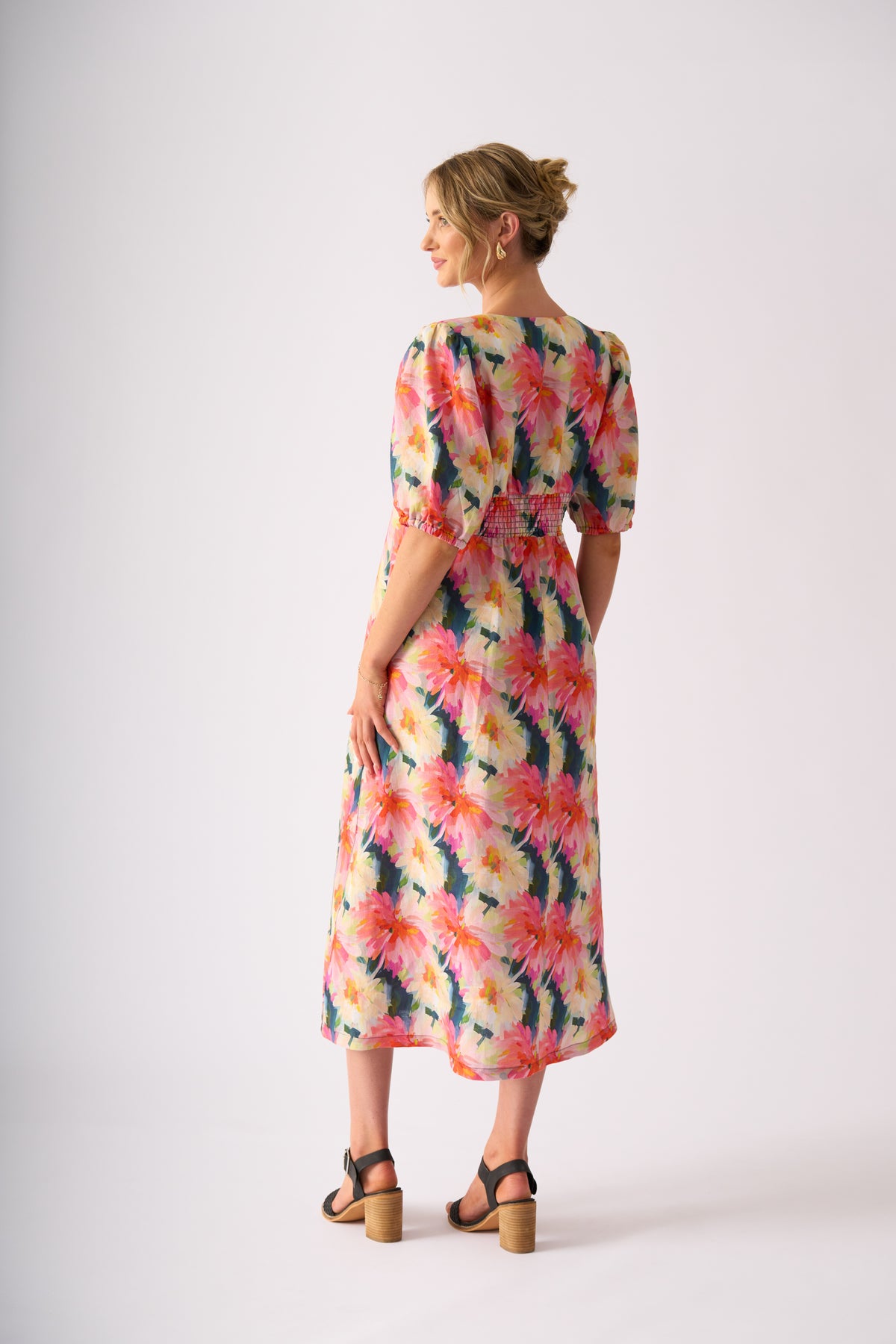 Foil Empire-Ly Yours Dress in Flower Burst