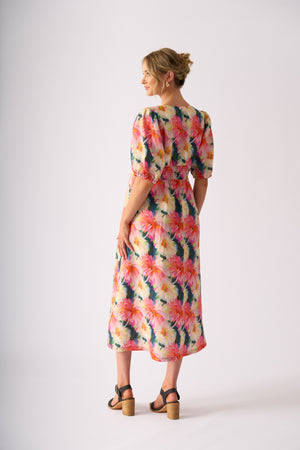 Foil Empire-Ly Yours Dress in Flower Burst