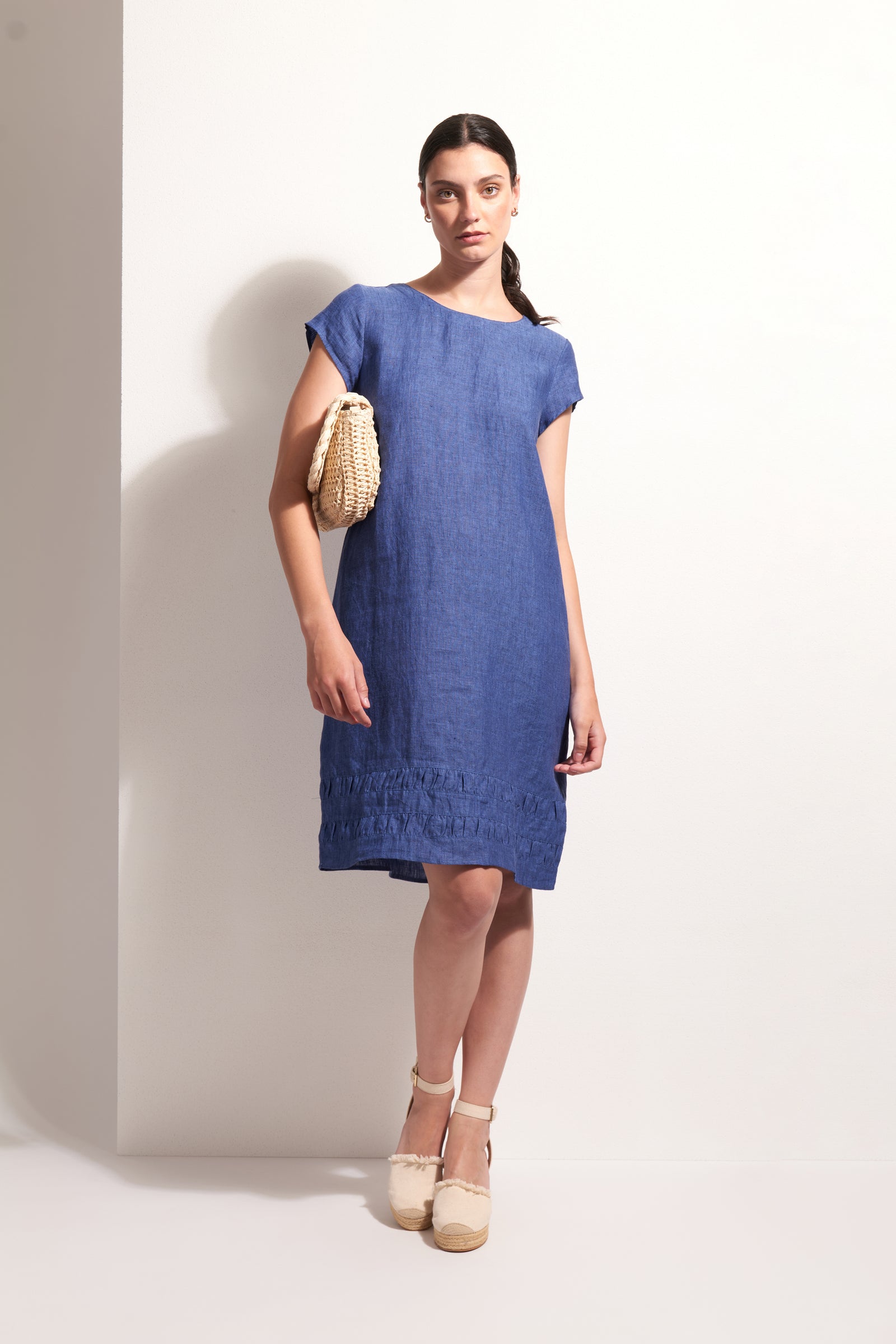 Foil Crowd Pleaser Dress in Capri