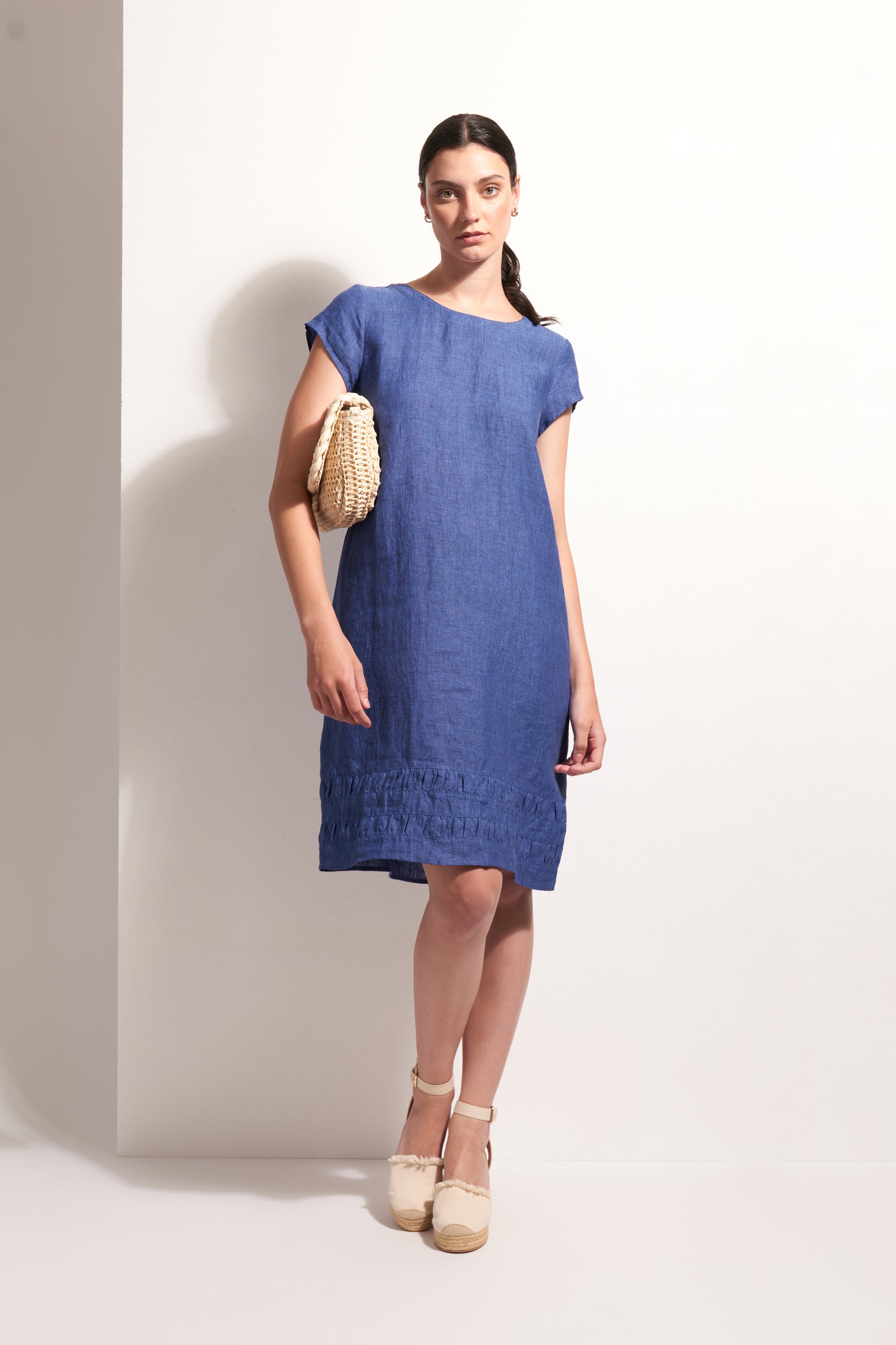 Foil Crowd Pleaser Dress in Capri