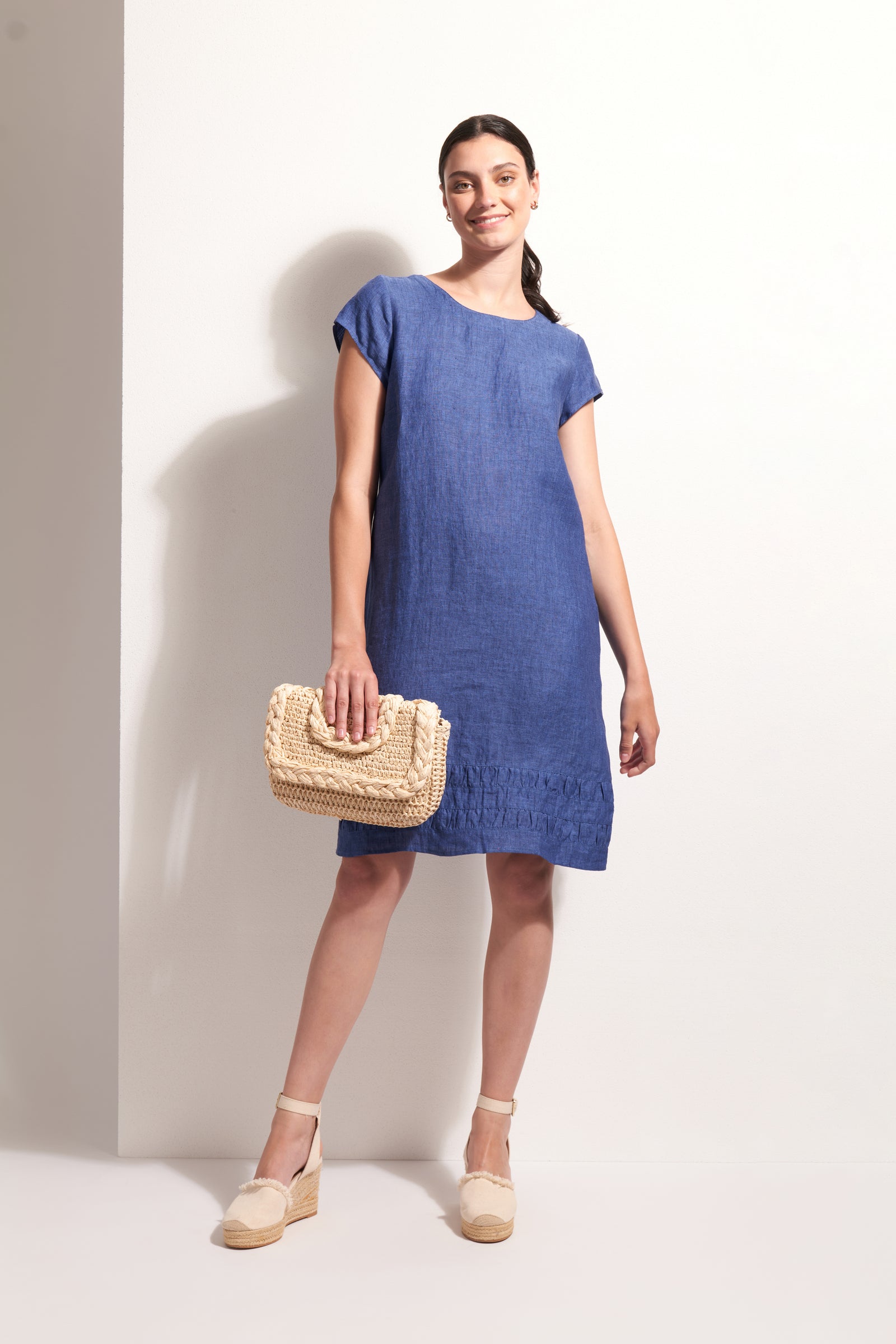 Foil Crowd Pleaser Dress in Capri