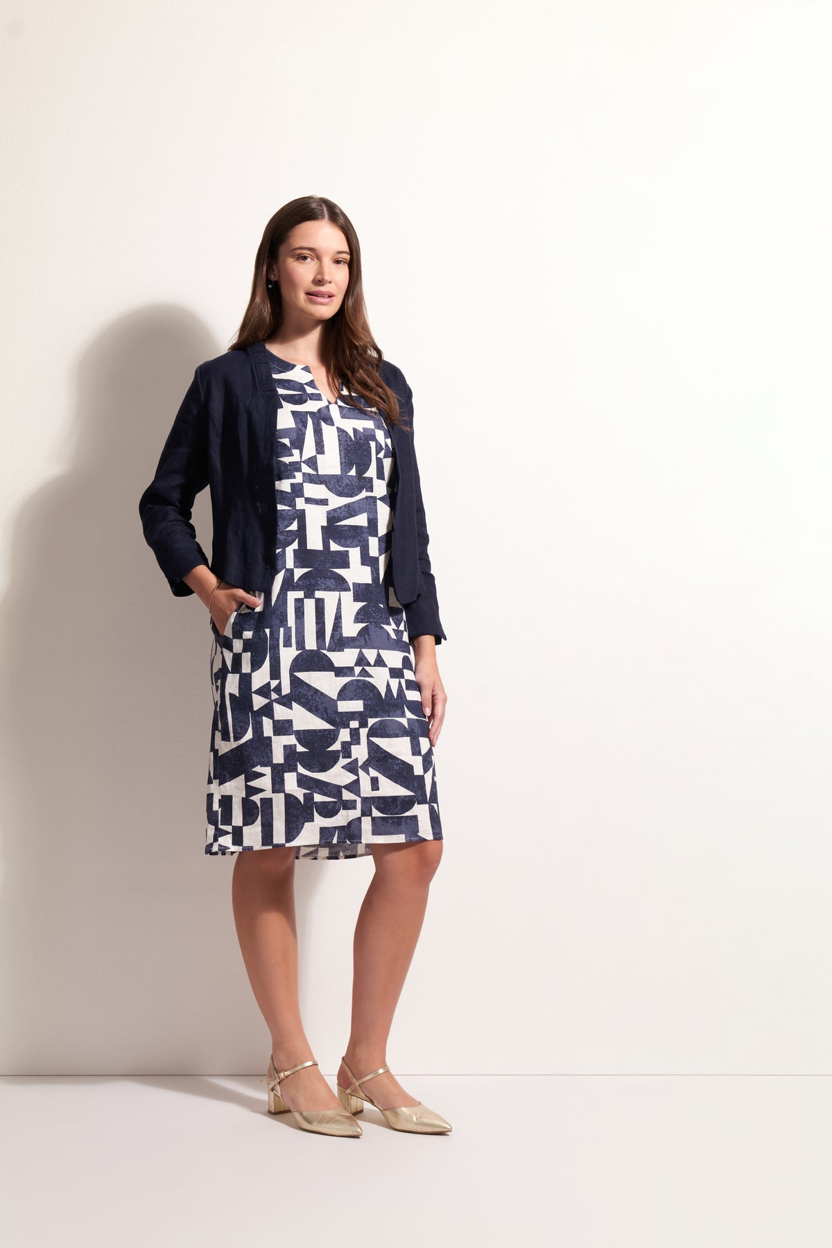 Foil Gather Together Jacket in Eclipse