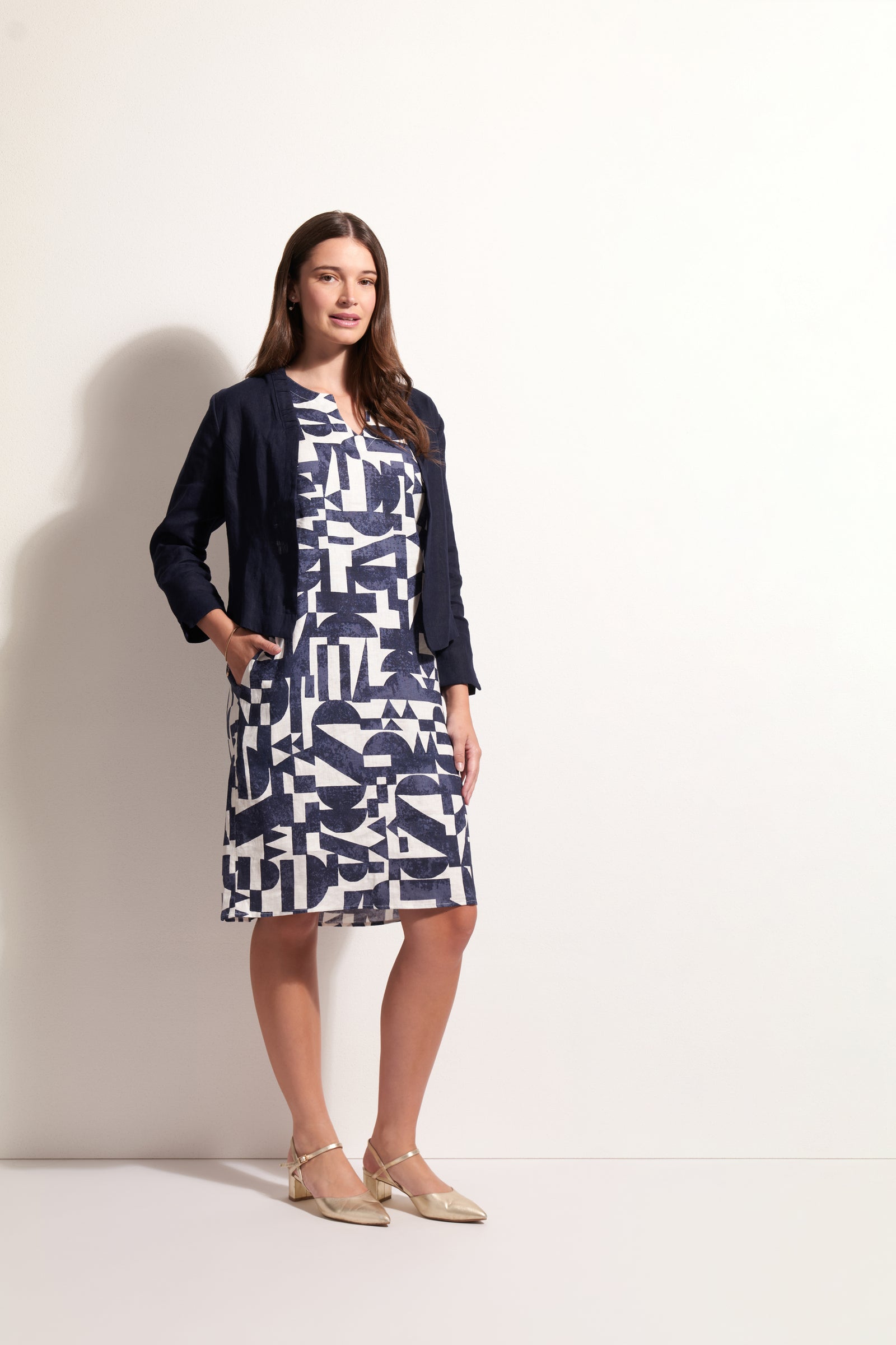 Foil Gather Together Jacket in Eclipse