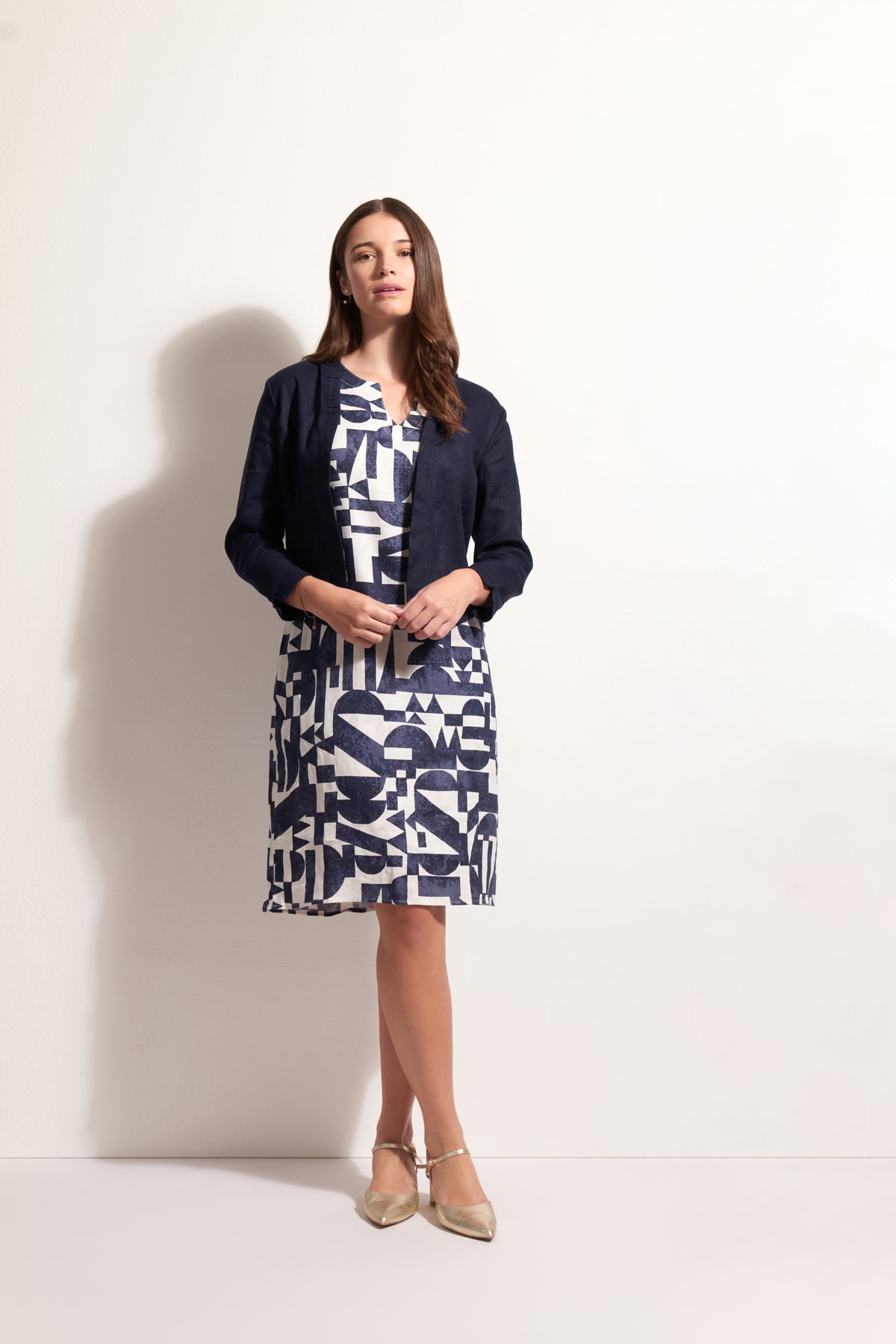 Foil Gather Together Jacket in Eclipse