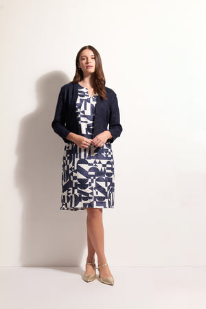 Foil Gather Together Jacket in Eclipse