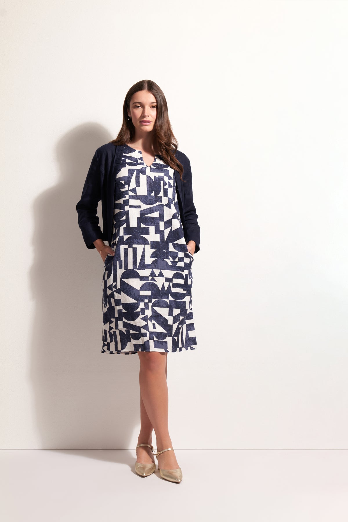 Foil Gather Together Jacket in Eclipse