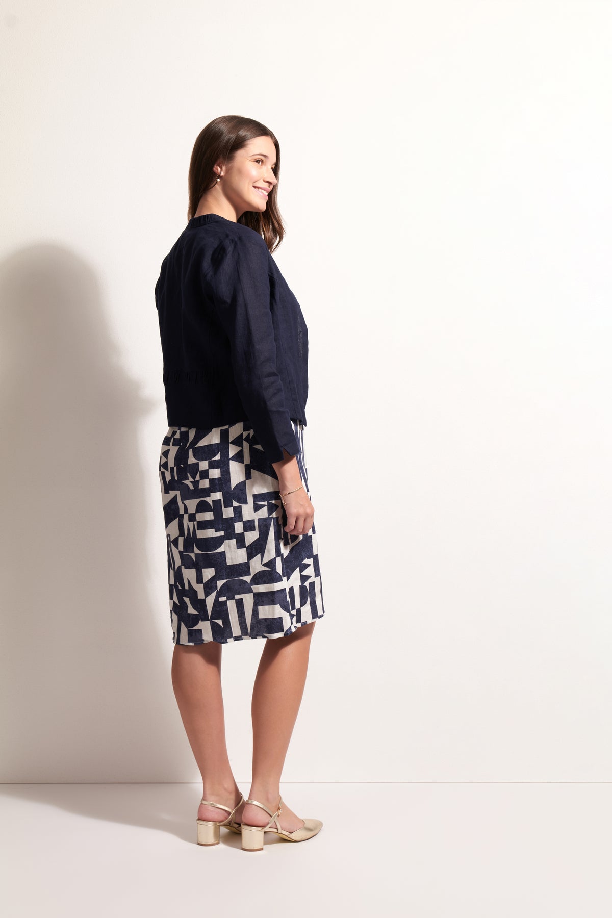 Foil Gather Together Jacket in Eclipse