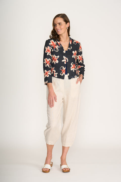 Foil Gather Together Jacket in Flower Doodle