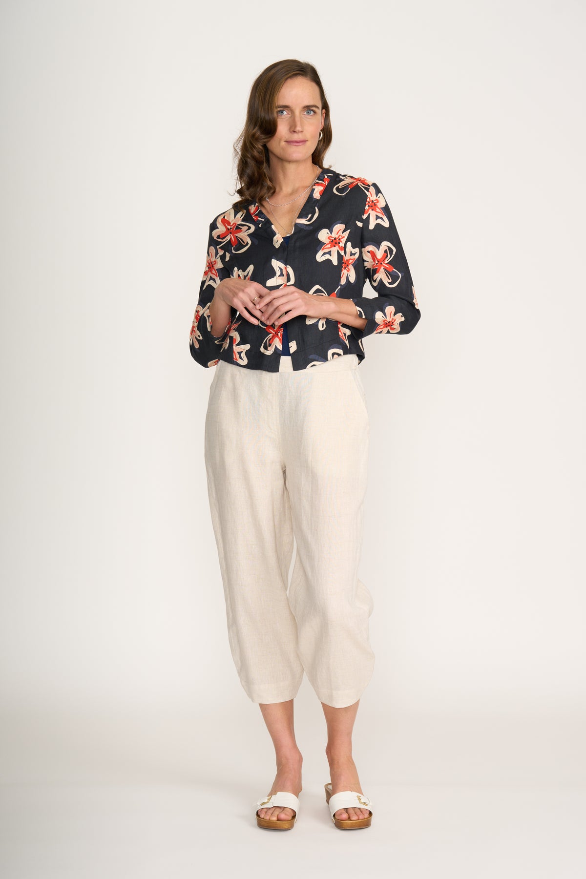 Foil Gather Together Jacket in Flower Doodle