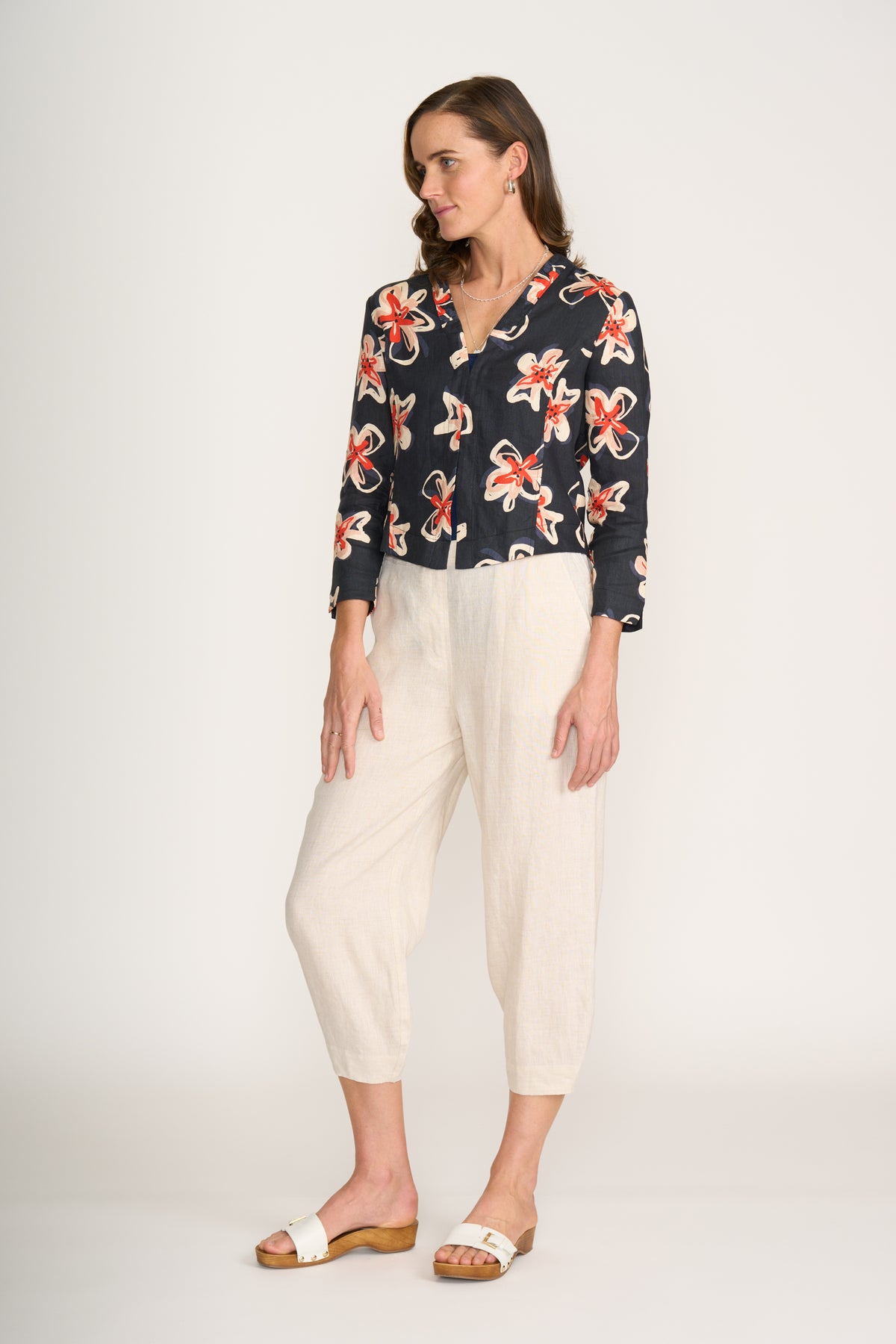 Foil Gather Together Jacket in Flower Doodle