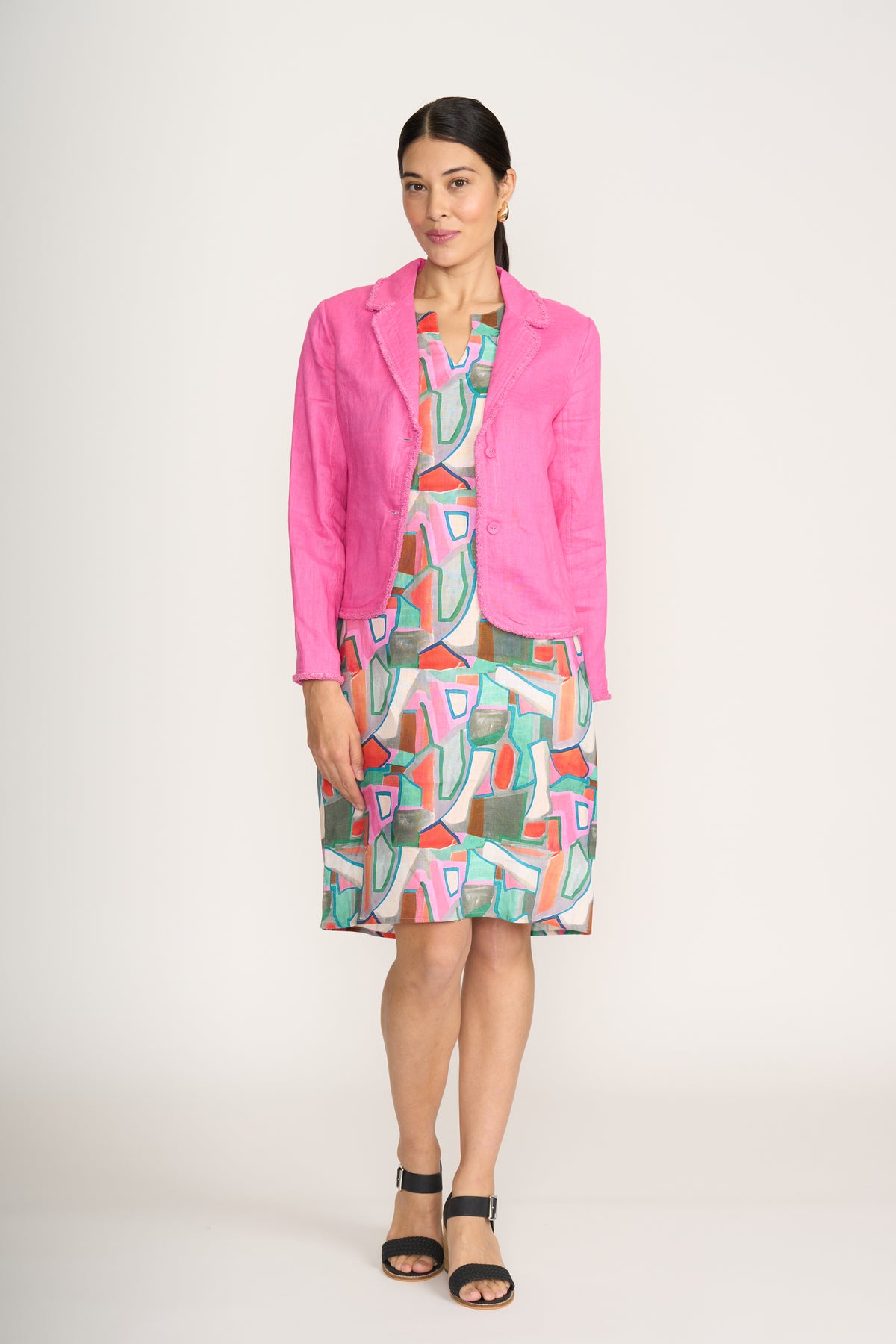 Foil Sun-Sational Dress in Colour Fusion