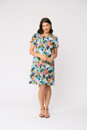 Foil Here Comes Summer Dress in Lyrical