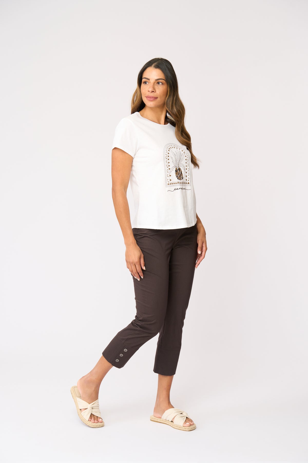 Foil Perfect Balance Pant in Sable