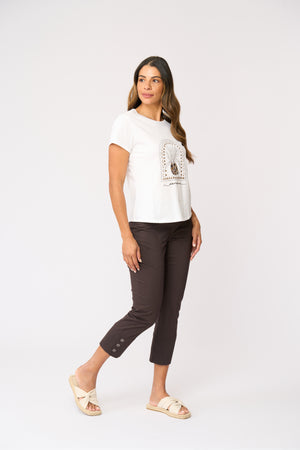 Foil Perfect Balance Pant in Sable