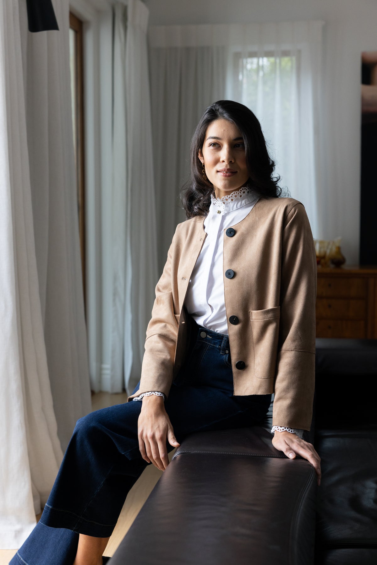 Foil Jean Queen Jean in Dark Wash