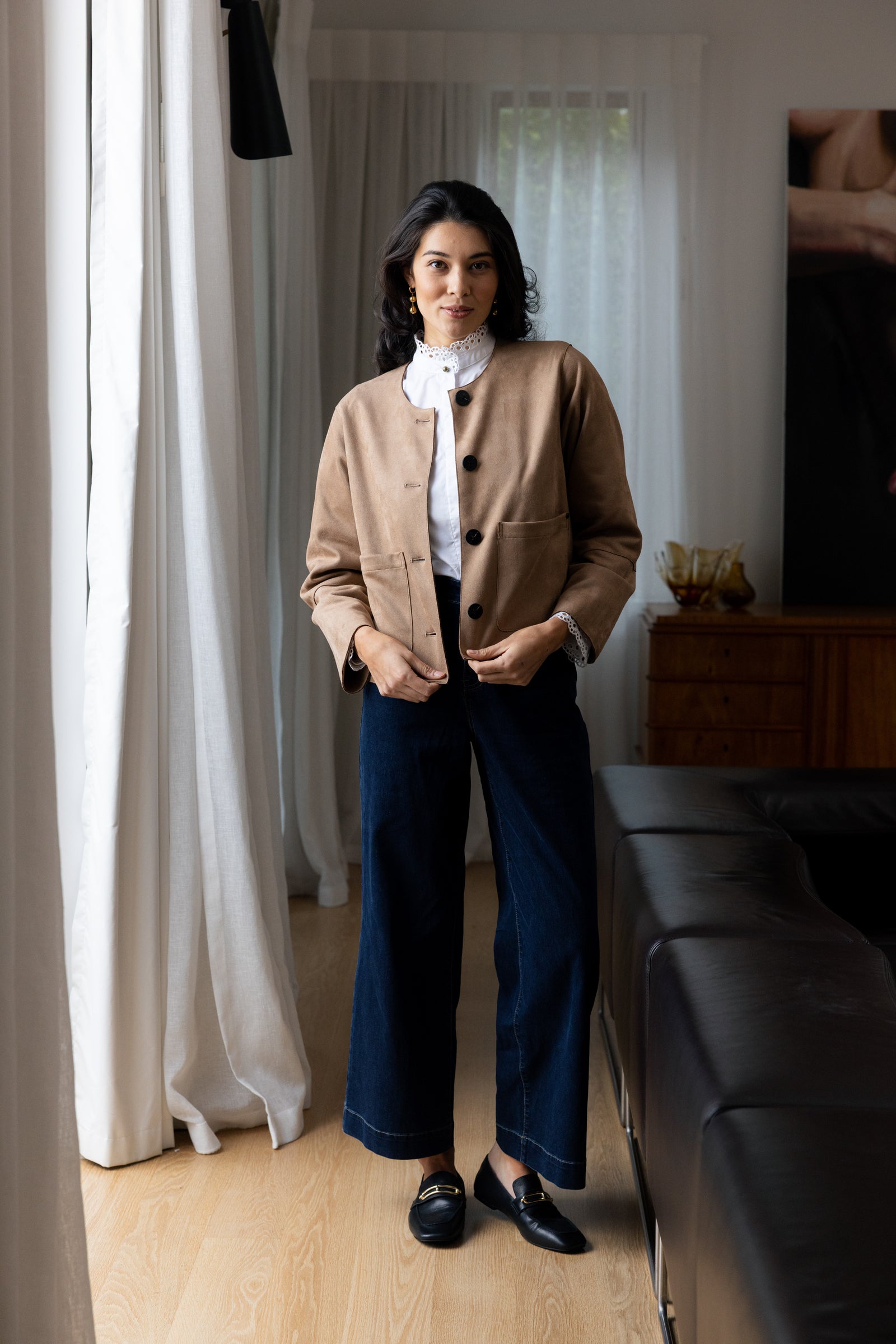 Foil Jean Queen Jean in Dark Wash