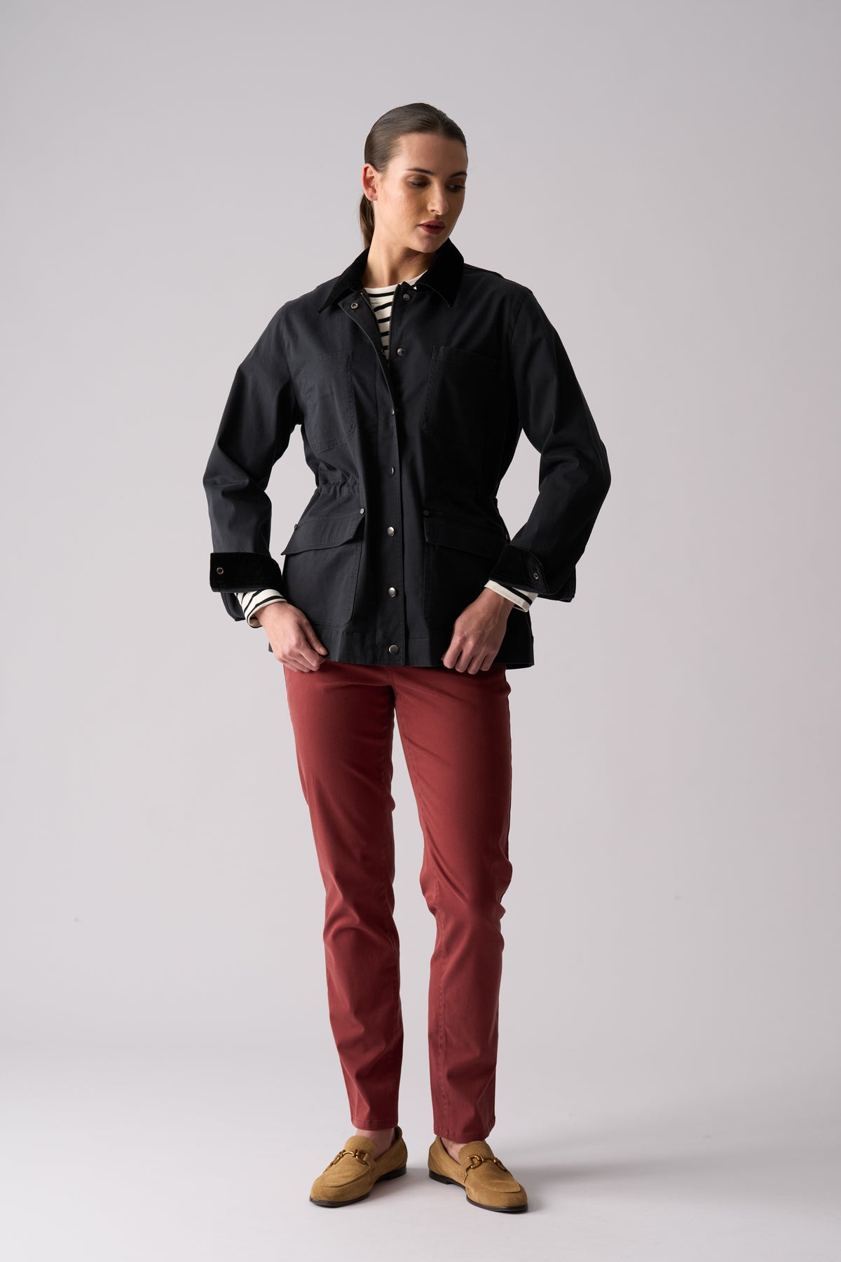 Foil Holey Moley Trouser in Russett