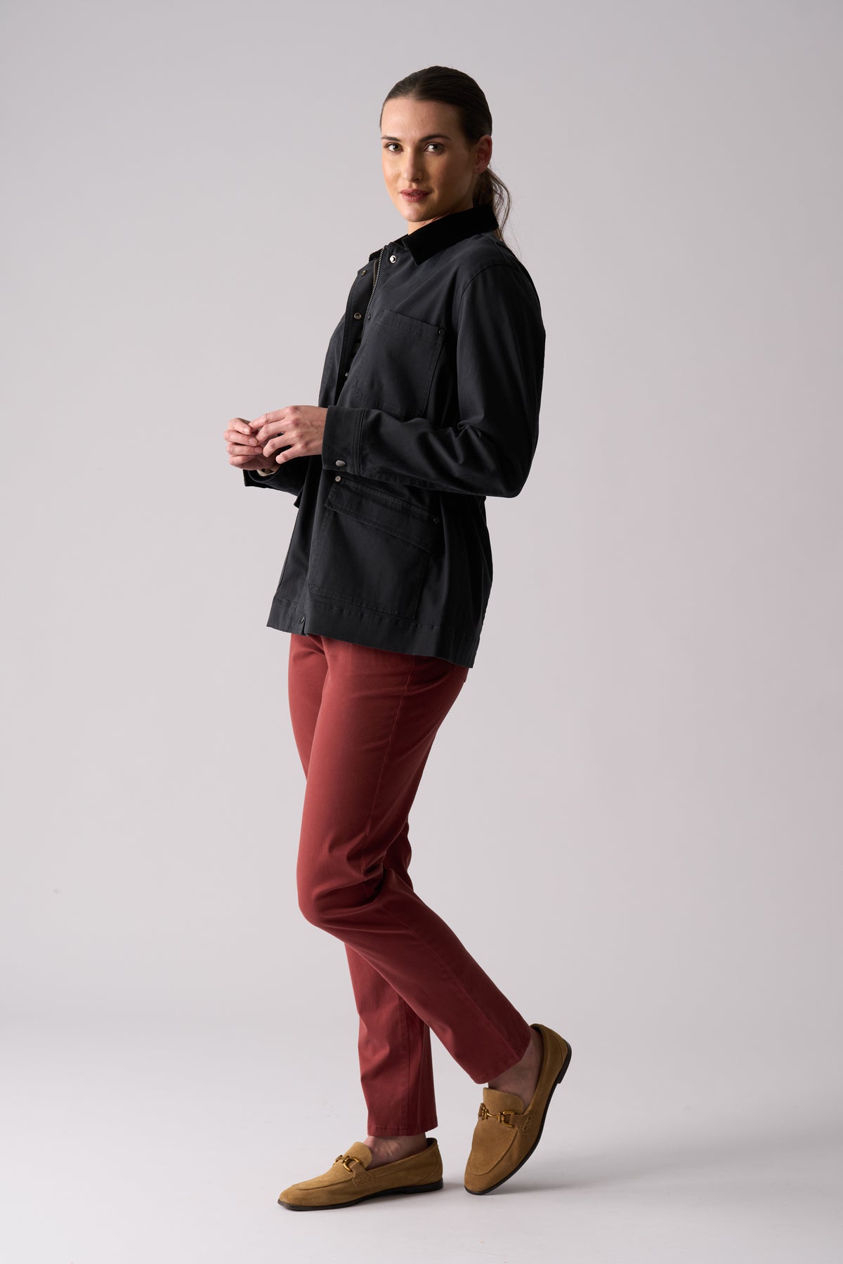 Foil Holey Moley Trouser in Russett